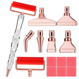 Heyseri Diamond Art Pens, 15pcs Diamond Painting Pen with Wheel Roller Accessories Tools Set, Stainless Steel Metal Pen Tips, Er