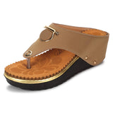 Ortho Joy Doctor Fancy Slipper For Women || Orthopedic Women'S Fashionable Comfortable Slipper,Light Brown,4,B0C96MHDB6