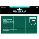 TitanShield (150 Sleeves/Green Standard Size Board Game Trading Card Sleeves Deck Protector Compatible with Pokemon and Magic Th