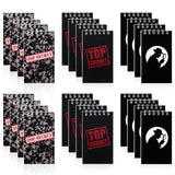 Hooqict 24 Pack Top Secret Mini Notebooks for Detective Party Favors Small Pocket Notebook Spiral Notepads for Mystery Decoratio