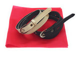 WomenS Plus Size Belt Set, Black And Cream Denim, 4Xl, 53 Inches Length, Pack Of 2