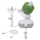 Etcokei Yarn Winder, Electric Yarn Ball Winder for Crocheting, Compact Yarn Cake Winder with Strong Tension Stepless Speed, Auto