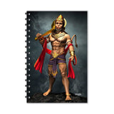 ESCAPER Bajrang Bali with Gada Diary (A5 Size 8.5 x 5.5 Inches 160 Pages Ruled), Spiral Notebook, Notepad for Writing Note