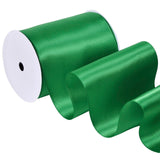 Ribest Green Double Faced Satin Ribbon, 4 Inch 5 Yard Ribbon for Crafts Gift Wrapping Bows Wedding Party Decoration Bouquet