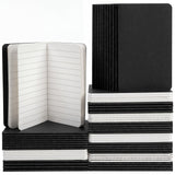 Qeeenar 60 Pack Mini Pocket Notebook 2.5inch x 4inch, Small Lined Notepads Black