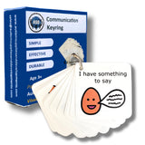 Communication Keyring Autism Lanyard - Premium Durable Plastic - 16 Communication Cards - SEN - Autism Learning Resources -Visua