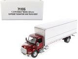 Peterbilt 536 Truck with Supreme Signature Van Body Red Metallic Transport Series 1/32 Diecast Model by Diecast Masters