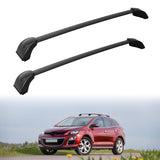 Auxmart Roof Rack Cross Bars Fit For Mazda Cx-7 2007 2008 2009 2010 2011 2012 Black Rooftop Luggage Rack Rail Replacement Aluminum Cargo Carrier Bars -Like New
