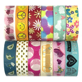allydrew Washi Tapes Decorative Masking Tapes, Set of 12 Girl Power (ADSET22)
