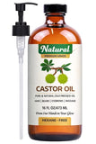 Noah Care Castor Oil Organic Cold Pressed, Supports Hair, Beard, Cuticles & Nails, Eyebrows & Lashes Growth, Moisturizes Dry Ski