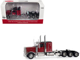 Peterbilt 589 TridemAxle Legendary Package Truck Tractor with 58 Sleeper Legendary Red Transport Series 1/64 Diecast Model b