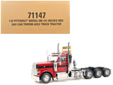 Peterbilt 589 TridemAxle Truck Tractor with Day Cab Legendary Red Transport Series 1/32 Diecast Model by Diecast Masters