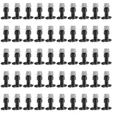 Kalolary 50 Pairs Misting Drippers Head, Atomizing Sprinkler with Tee Joints Adjustable Equipment Tool Micro Sprinkler Shrub for