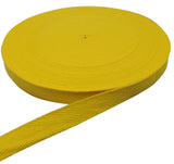 50 Yards Herringbone Tape Ribbon, Cotton Ribbon for Sewing (Yellow, 1in)