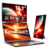 Laptop Screen Extender Portable Monitor, Dual 15.6 1080P FHD Frameless Screen, Detachable Monitor Extender for Laptop, Fit for 1