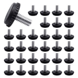 Litoexpe 32 Pcs 1/4-20 Stainless Steel Screw Furniture Leveling Feet, Adjustable Patio Furniture Levelers for Table and Chair Le