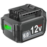 BOTKK Upgraded 6.0Ah Replacement for SKIL 12V Battery