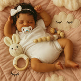 SCOM Reborn Baby Dolls Black Boy- 18 Inch Realistic Newborn Dolls Newborn Baby Dolls African American Real Life Baby Gift for Ki