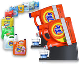 TidyFriend Laundry Detergent Holder Stand Organizer with Drip Tray, 2 Pack Laundry Soap Holder with Non-Slip Rubber Feet for Was