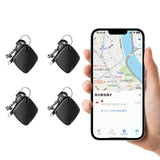 4 Pack Bluetooth Tracker Works with Apple Find My, Key Finder Locator with Sound, Anti-Lost Device for Wallet Keys iPhone, GPS T