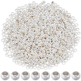 SOFPLATE 1 Box 2000Pcs Silver Crimp Beads 3mm Round Crimp Beads Metal Spacer Stopper Clamp Ends Rondelle Crimper Cord End Caps f