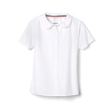French Toast Girls Short Sleeve Peter Pan Collar Blouse (Standard & Plus), White, 7