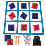 Kanosan Outdoor Giant Tic Tac Toe Games for Kids Adults and Family, Large Carnival Yard Lawn Bean Bag Toss Game Outside Field Da