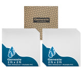 Genesis 2ft x 2ft Smooth Pro White Ceiling Tiles Easy Dropin Installation Waterproof, Washable and FireRated HighGrade