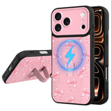 Fiyart Designed for iPhone 17 Pro Max Case with Wrist Strap Kickstand Cute Trendy Bowknot for Women Girls Slim Fit Ribbon Bows P