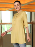 Libas Women'S Straight Tunics (58216_Beige Beige L