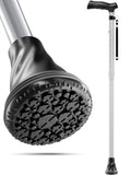 HONEYBULL Walking Cane with Air Cushion for Men & Women - Foldable, Adjustable, Collapsible, Free Standing Cane, Bumper Base Tip