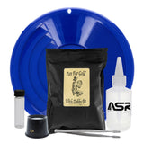 ASR Outdoor 1LB Paydirt Gold Panning Kit with Beginner Prospecting Tools Equipment 6pc, Blue