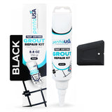 PentaUSA Tile Grout Repair Kit - Black Grout Filler, Triple Protection, Fast Drying Formula Restores and Renews Grout Lines (Bla