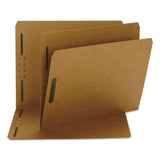 Smead 14813 Kraft K Style Fastener Folders Straight Cut Top Tab Letter Brown 50/Box