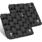 YEEKORO Inflatable Seat Cushion, Lightweight Camping Sitting Pad with Repair Cloths, Waterproof Air Seat, Portable for Climbing