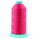 Mandala Crafts Size 277 840D T270 Bonded Nylon Thread - Hot Pink 800 YDs Tex 270 Heavy Duty Sewing Threads for Leather, Jeans, W