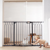 VEVOR 29.5-51 Extra Wide Safety Gate for Stairs, Auto Close Dog Gate for The House, Easy Install Pressure Mounted Pet Gates for