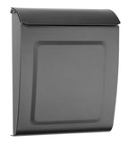 Architectural Mailboxes Aspen Galvanized Steel, Locking, Wall Mount Mailbox, 2594GR10, Graphite, Small Capacity