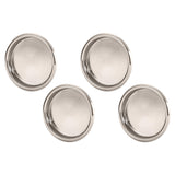 Nuk3y Easy Snap in Closet Door Finger Pull, 2-1/8, 4-Pack (Satin Nickel)
