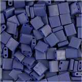 Miyuki Tila 2 Hole Square Beads 5mm Matte Cobalt Blue 7.2 Grams