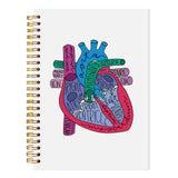 LADOCK Heart Anatomy Medical Spiral Notebook, Cardiac Nurse Journal, Cardiologist Anatomical Doctor Notebook, Nurse Doctor Appre