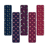woopme Set of 5 Magnetic Abstract Colorful Cute Flowers Bookmark for Book Lovers Readers Students Gift Magnetic Page Clips Foldi