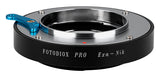 Fotodiox PRO Lens Adapter Compatible with Exakta (Inner Bayonet) Lenses on Nikon F-Mount Cameras, Black