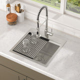 Lordear Stainless Steel Bar Sink 18 Inch Drop In Kitchen Sinks 16 Gauge SUS304 Prep Bar Sink RV Wet Small Kitchen Sinks Indoor O
