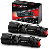 GearLight M3 Mini LED Flashlight - 2 Bright, Small Tactical Flashlights with High Lumens and Pocket Clip for Camping, Outdoor &