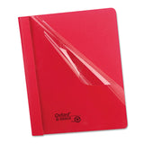 Oxford 55811 Clear Front Report Covers,LTR, 1/2Inch Cap., 25/BX, Red