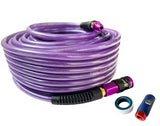 SANFU Polyurethane(PU) Air Hose 1/4-Inch x 100ft Reinforced, lightweight, Flexible, 300PSI With 1/4Swivel Aluminum Universal