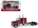 Peterbilt 589 TandemAxle Legendary Package Truck Tractor with 58 Sleeper Legendary Red Transport Series 1/64 Diecast Model b