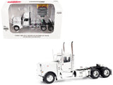 Peterbilt 589 TandemAxle Legendary Package Truck Tractor with 58 Sleeper White Transport Series 1/64 Diecast Model by Diecas
