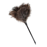 MehelloFeather Ostrich Feather Duster 15Inch Natural Fluffy Handheld Feather Dusters for Cleaning Keyboard Home Car Office(1PCS)